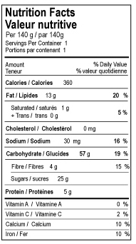 mixed-berry-muffin-nutritional-panel
